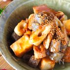簡単！節約！ヘルシー！コク旨みそだれ厚揚げちくわこんにゃく