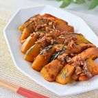 ご飯がすすむ♪かぼちゃの甘辛ダレ漬け【お弁当副菜にも】