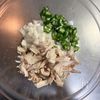 ５分で完成♪ささみと長芋・オクラのわさび醤油和えの工程2