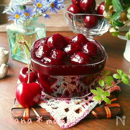 レンジで簡単 アメリカンチェリーのコンフィ By しゃなママ レシピサイト Nadia ナディア プロの料理家のおいしいレシピ