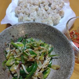 1402403の作ってみた!投稿(えのきとピーマンのねぎおかか炒め)