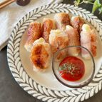 ライスペーパーでベーコンチーズ巻き