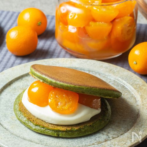 \白玉粉入り/もちもち食感の抹茶どら焼き
