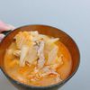 にやちゅーの作ってみた!投稿(体ぽかぽか♡豚こまと厚揚げのキムチ味噌汁)