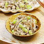 香ばし舞茸と豚しゃぶの豆腐ごま酢和え