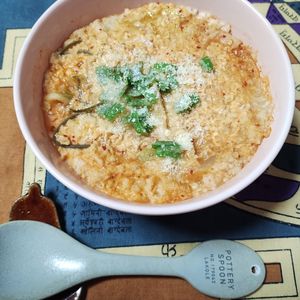 M＊Pの作ってみた!投稿(ダイエットに！キムチーズオートミールリゾット)