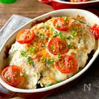 火を使わない！うどんスープで♪【なすの和風ミートグラタン】
