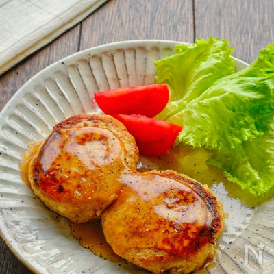 ふわふわ和風豆腐豚バーグ＊豆腐の水切りなし♪玉ねぎ炒め無し♪