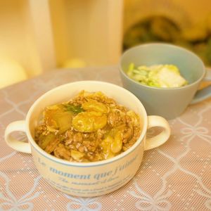 タツノオトシゴの作ってみた!投稿(【白菜とひき肉のとろたまあんかけ】男子喜ぶ/丼にも♡︎)