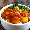 『ほたてガリバタ丼』香りだけでも、ごはんいけます。