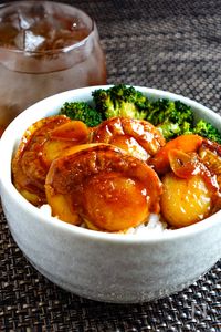 『ほたてガリバタ丼』香りだけでも、ごはんいけます。