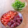 【カツオと水菜の和風ごまサラダ】手作りドレッシングで♪の工程1