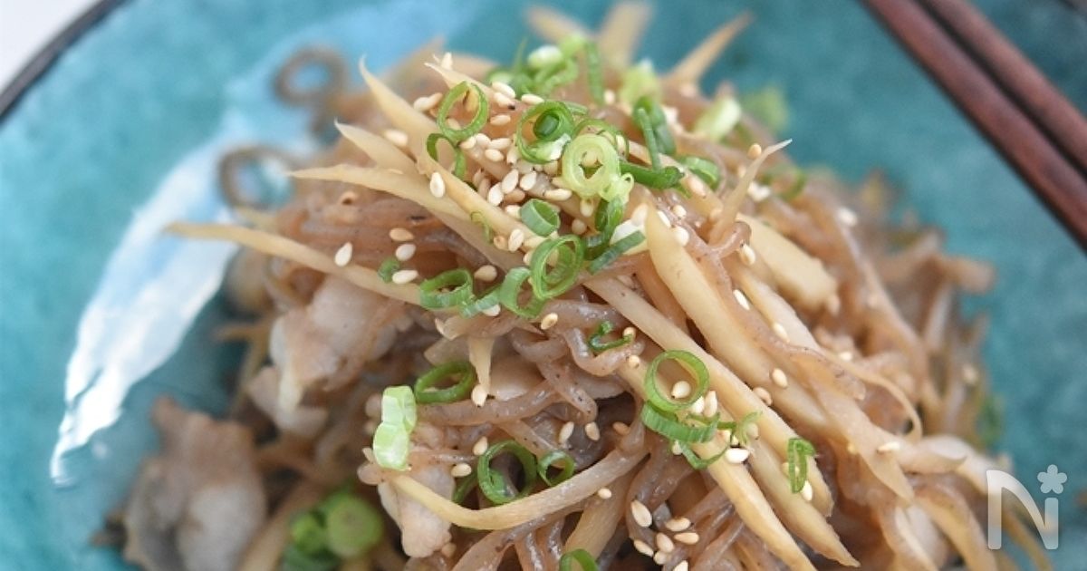 豚バラごぼうと糸こんにゃくのすき煮【作り置き】
