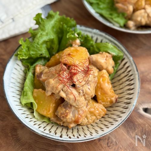 【簡単】鶏とじゃがいものオイスターマヨ