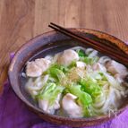受験生のお夜食にも！ささみとキャベツの旨塩とろみうどん