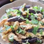 油不使用！チーズでコク♡なすと豚肉の生姜焼き大葉チーズ
