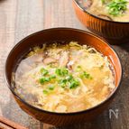 とろふわ卵と椎茸のスープ