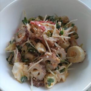 KUMIKOの作ってみた!投稿(かいわれ大根のわさびマヨ和え)