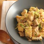 簡単コスパ◎！崩し豆腐のネギ塩炒め