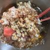 おかかわさびトマト納豆ぶっかけ蕎麦の工程2