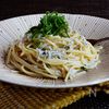 シンプルだからこそウマい【しらすと大葉の和風ペペロンチーノ】の工程7