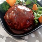 やわらかジューシー☆チーズinデミグラスハンバーグ