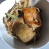 yの作ってみた!投稿(鮭とえのきとねぎのにんにく旨味噌バター炒め)