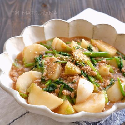 辛くない味噌麻婆かぶ