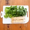カルシウムたっぷり！厚揚げと小松菜のしらす煮の下準備