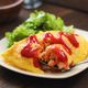 魚ニソとオートミールのオムライス