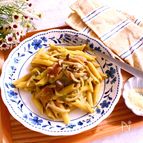 スーパープロテイン入り豆乳クリームソースのペンネ