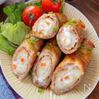 甘辛美味！ちくわのポテサラ肉巻き【節約・時短】