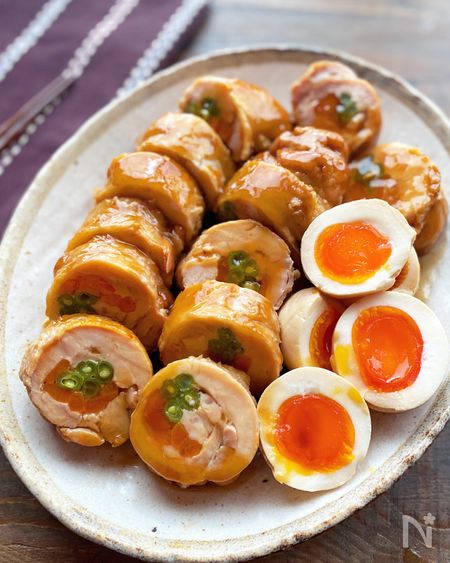 るみさんの【チキンロールの甘辛煮】味しみしみやわらか！