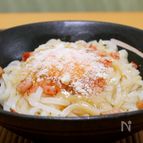 洋風なようで和風「チーズかま玉うどん」