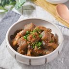 【きのこ入り雷こんにゃく】ローカロリーで満足感のある常備菜♪