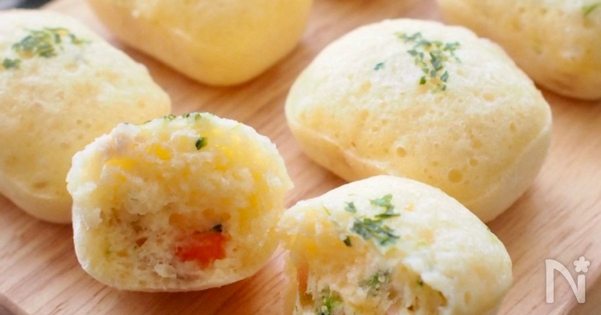 【乳幼児も 】栄養満点！惣菜蒸しパン | レシピサイトNadia