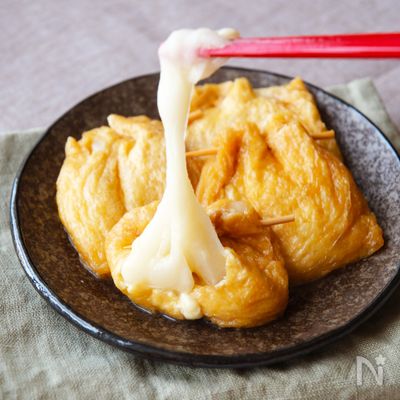 チーズとろける【簡単いなりもち】
