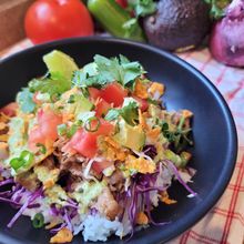 牛肉でちょっと豪華に!"Taco Rice(タコライス)”