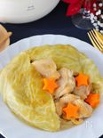 柔らかキャベツとホロッとお肉が美味しい！丸ごとロールチキン
