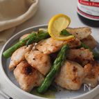 柔らか鶏むね肉とアスパラの塩レモン焼き