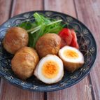 【たんぱく質おかず】肉巻き照り焼きたまご