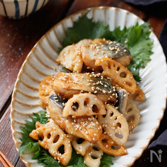 れんこんとサバの香味味噌炒め【#作り置き #お弁当】