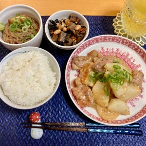 たぁプーの作ってみた!投稿(【長芋と鶏肉の味噌バター炒め】コク旨な絶品おかず♪)