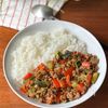 夏野菜たっぷり「無水キーマカレー」
