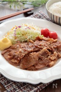 すき焼のたれで簡単！豚肉の生姜焼き