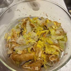1169387の作ってみた!投稿(【白菜とお揚げのおかか昆布和え】あと1品に♪レンジで簡単副菜)