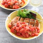 【鶏肉のレモンバタートマトソース】
