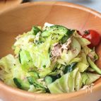 【キャベツときゅうりとツナのレンジ蒸しサラダ】塩レモン風味