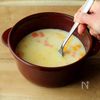 かぼちゃとにんじんのもぐもぐ豆乳スープの工程3