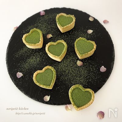 5分cooking♡簡単♡抹茶生チョコタルト